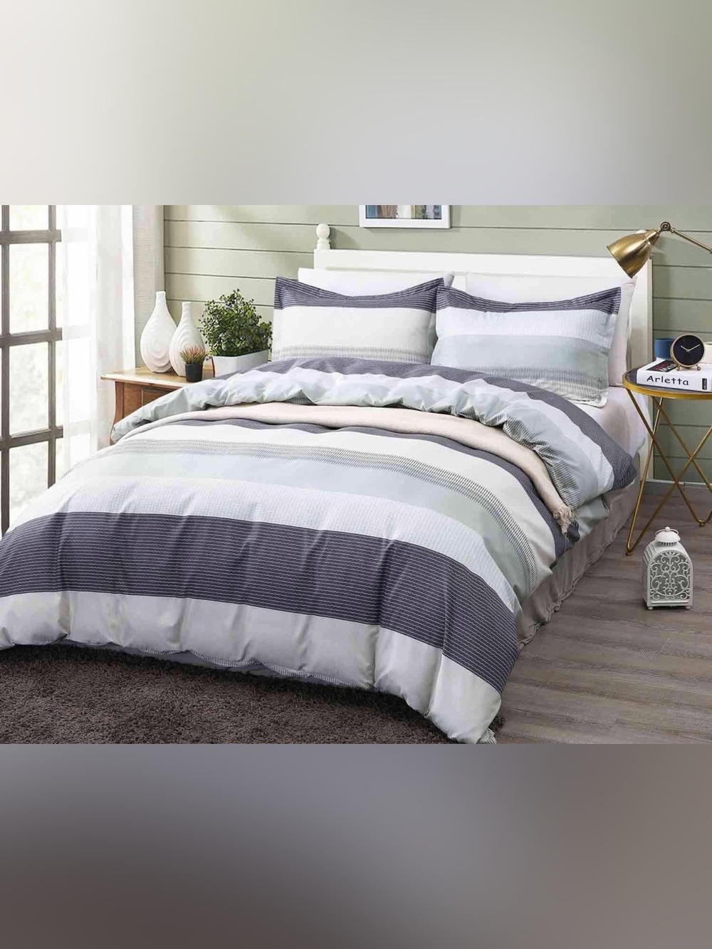 Nanko Queen Duvet Set- 5 Pieces